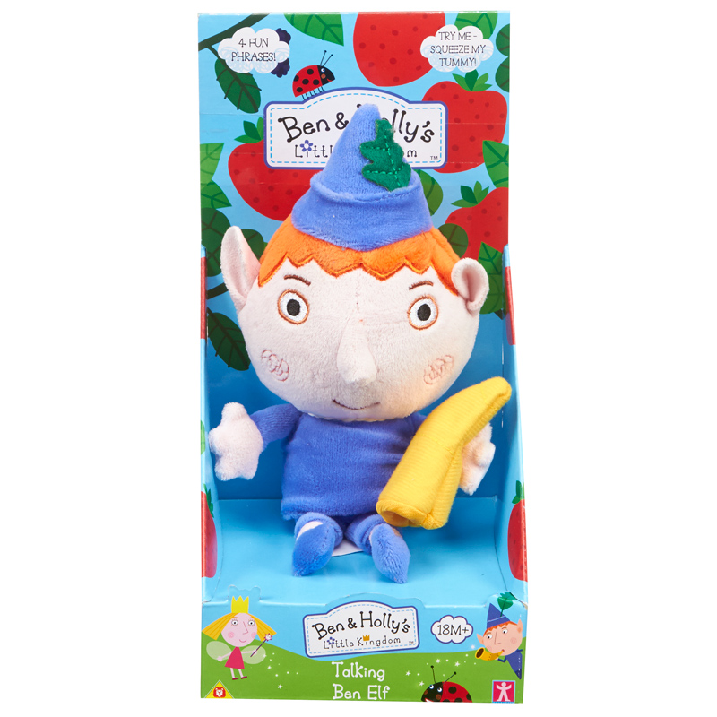 Ben Elf Ben & Holly's Little Kingdom 18cm Talking Collectable Plush Soft Toy 