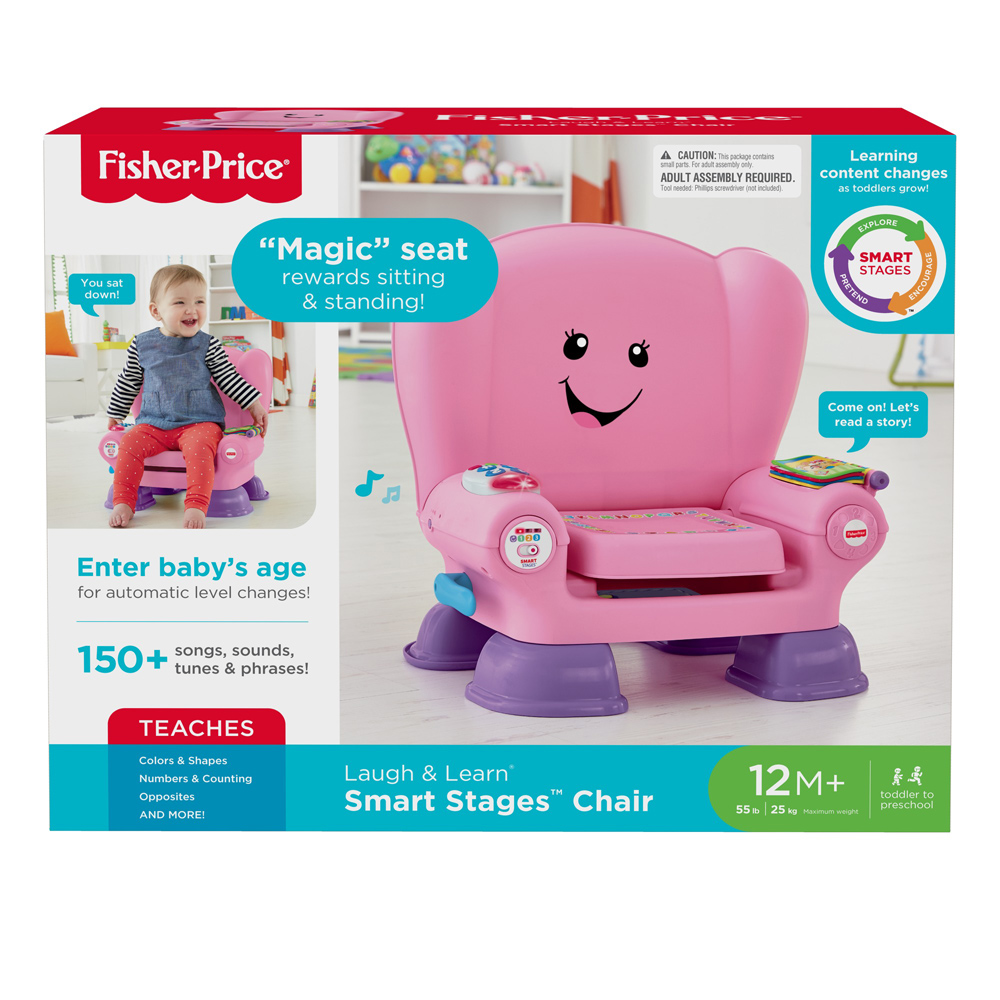 Laugh Learn Smart Stages Pink Chair From Fisher Price Wwsm