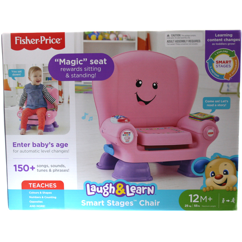 fisher price laugh and learn chair pink